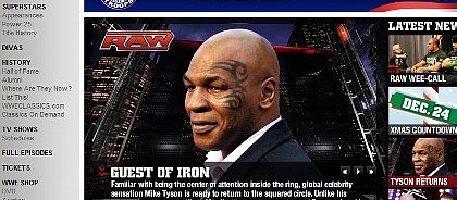 WWE: Homepage